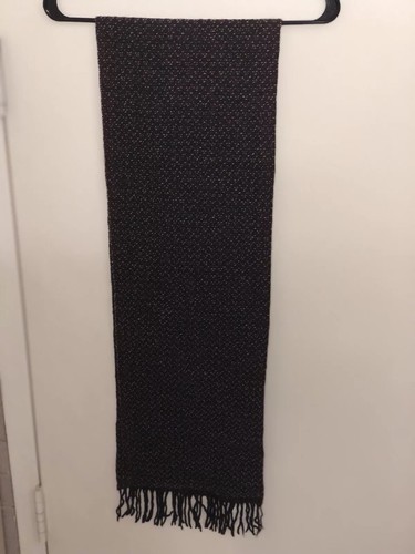 New Jos A Bank Wool And Cashmere Quality Blend Knit Scarf - Brown Retail $79.50 - Picture 3 of 4