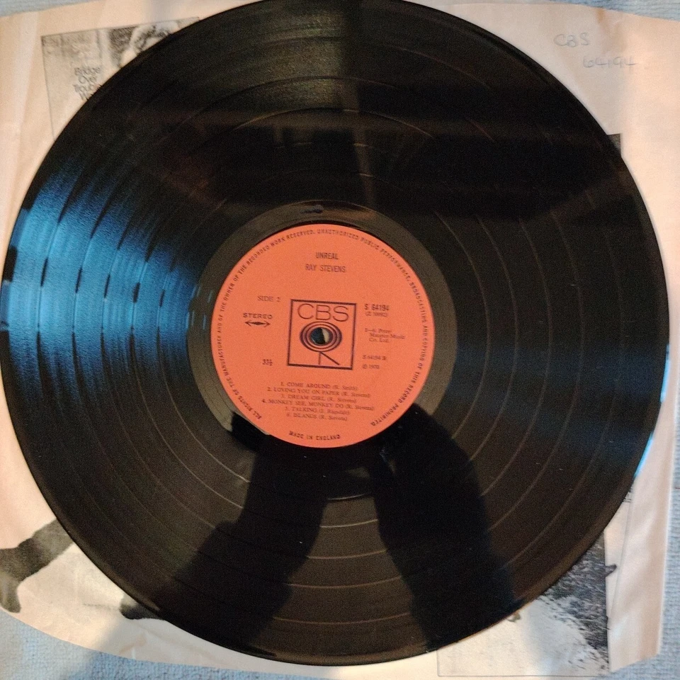 Ray Stevens -Unreal -1970.Vinyl LP Record CBS S 64192 A1 B1 NM /EX  - Image 4 of 4