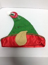 New Holiday Fun Novelty Elf Hat With Ears Christmas Party Program Caroling Santa