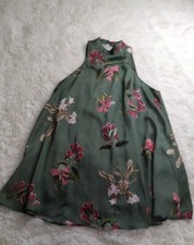 Show me your Mumu Dress Revolve V Right Back Size Small Floral Green Halter