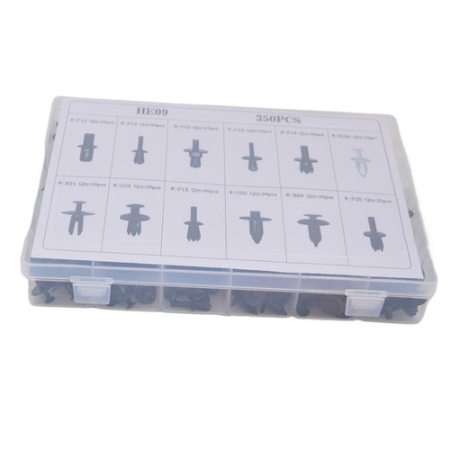 350pcs Auto Car Bumper Retainer Clips Kit Fastener Remover Push Pin Rivet Screw - Picture 2 of 9
