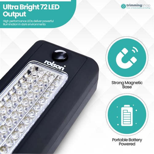 COB 72 LED Inalámbrico Magnético Luz de Trabajo USB Inspección Lámpara Antorcha - Imagen 3 de 8