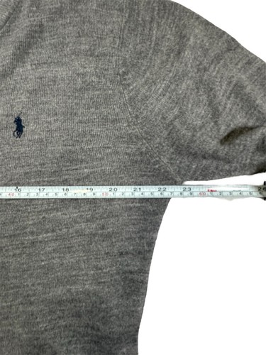 Polo Ralph Lauren schwarzes Etikett KASCHMIR V-Ausschnitt neuer Pullover grau Herren L klassisch - Bild 14 von 15