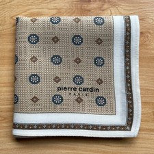 HANDKERCHIEF VINTAGE GEOMETRIC PATTERNED MEN'S POCKET SQUARE COTTON 18" A-0602
