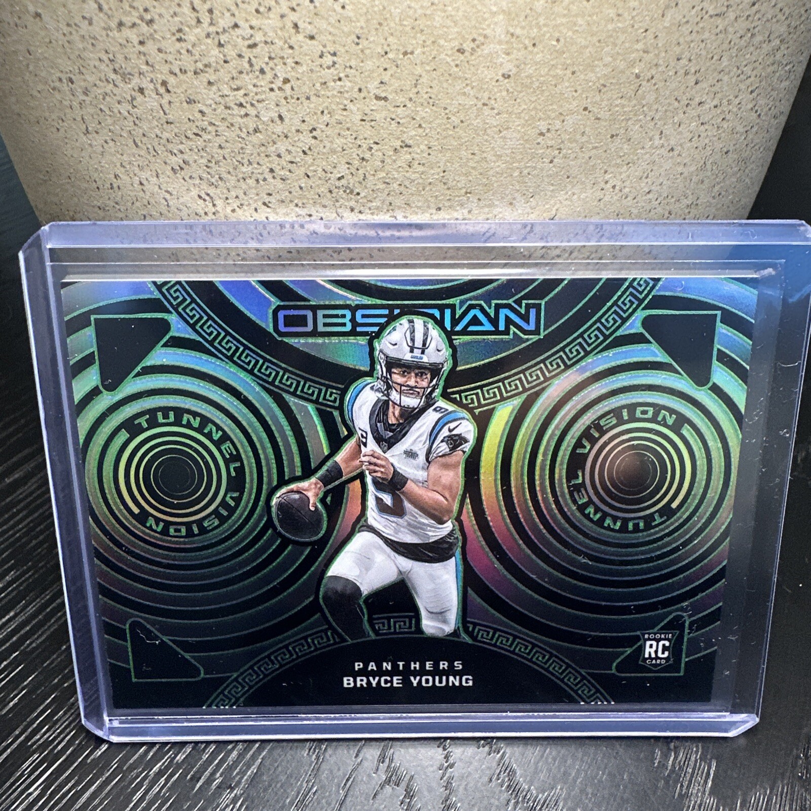 2023 Panini Obsidian Bryce Young Green Tunnel Vision /35 SP Panthers