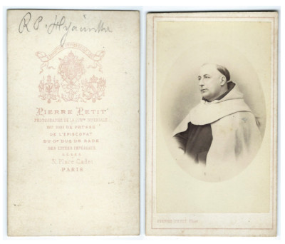 Foto CDV Vater Hyazinthe Paris Pierre Petit 1870 Katholische Religion