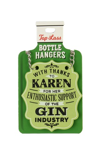 H&H Top Lass Bottle Hanger - Bottle Decoration - Novelty Gift Pre-Personalised - Picture 65 of 90