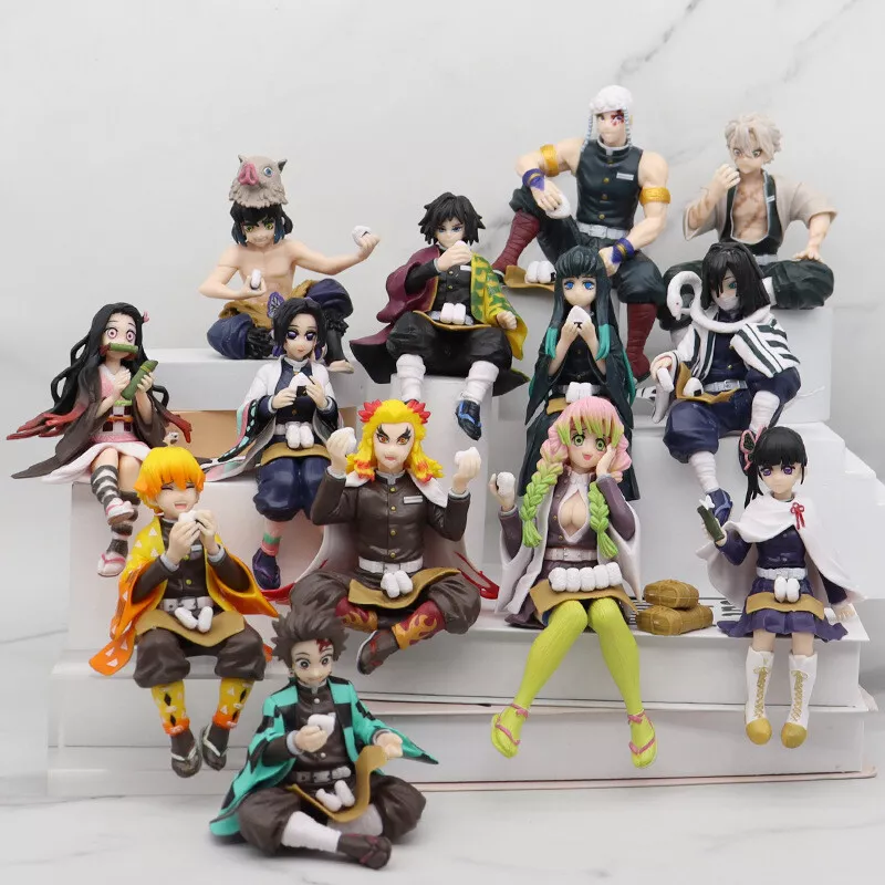 Anime Demon Slayer:Kimetsu no Yaiba Tanjirou Nezuko Zenitsu Figure Model Toys UK