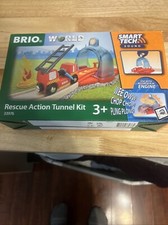 BRIO Smart Tech Sound Rescue Action Tunnel Kit 33976 for Toy Wooden Train Set