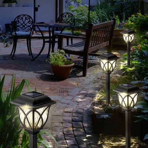 Solarleuchten Garten, 6er Set Solarlampen für Außen, LED Licht Solar Wegeleuchte - Bild 2 von 12