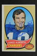 Lance Alworth BAMBI Chargers HOF Autographed 1970 Topps #240 Signed RARE Card 