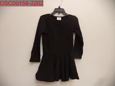 NWOT - Dudu Cream Girls Black Dress, Size 6-7 (120)