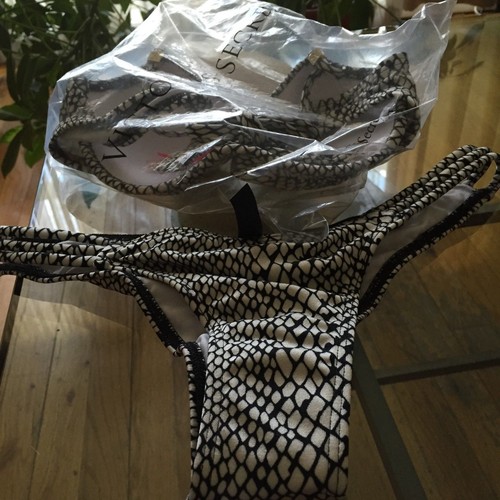 NEW! Victoria Secret Modern Snake The Tease Halter 34A & Strappy Itsy bottom XS - Picture 2 of 12