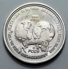 1985 1 Oz 999 Silver Round Globes FCCB World Trade Unit Rare Bullion