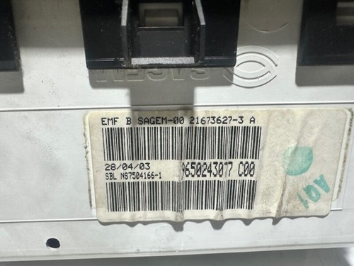 9650243077 bildschirm für PEUGEOT 307 (S1) 1.6 16V CAT 2001 173217 - Bild 4 von 6