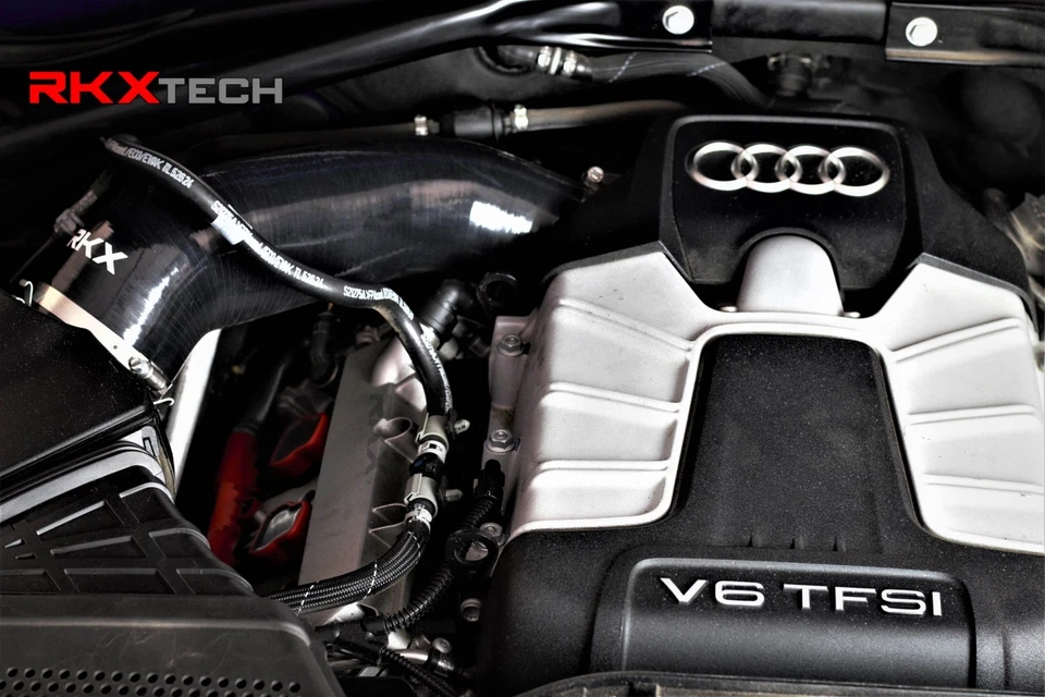 RKX Silicone Air Intake Inlet Hose for Audi Q5 SQ5 V6 3.0T cold filter 13 - 17   - Image 2 of 3