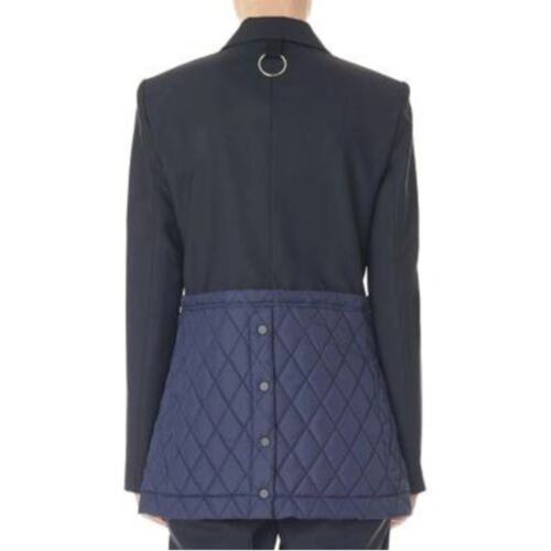 TIBI WOOL BLEND QUILTED OVERSIZED BLAZER JACKET, SIZE 2 - Picture 2 of 13