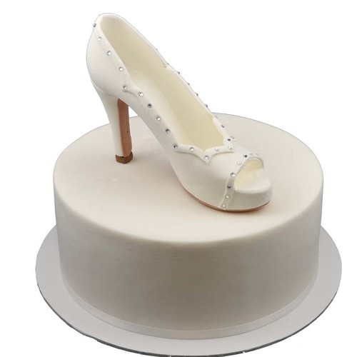 Edible 3D Woman Heel Shoe Sugar flowers Christening Baby shower cake decorations - Picture 12 of 12