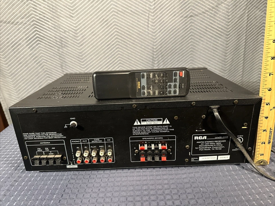 RCA STA-3900 Stereo Receiver Bundle W Remote *needs Service * Power Issue - Image 2 of 4