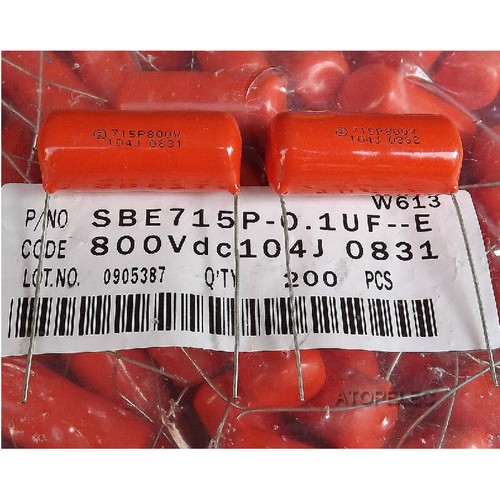1-4pcs SPRAGUE 715P 0.1uF/800V 5% SBE CDE Film Capacitors Hi-Fi Audio 104J - Picture 2 of 2