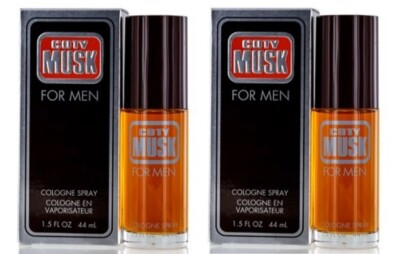 #ad #ad *PACK OF 2* MUSK by COTY for Men 1.4 oz 44 ml Cologne Spray NEW IN BOX $24.95