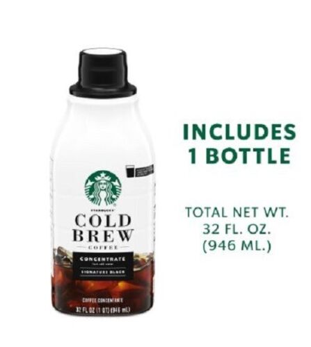 Starbucks Signature Black Coffee, Bottled Cold Brew Coffee 32 oz - Picture 2 of 7