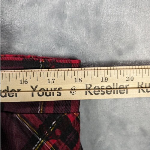 Torrid Skirt Womens 1 Plus Skulls Plaid Pleated Whimsygoth Grunge 1990s Y2K Goth - Picture 3 of 9