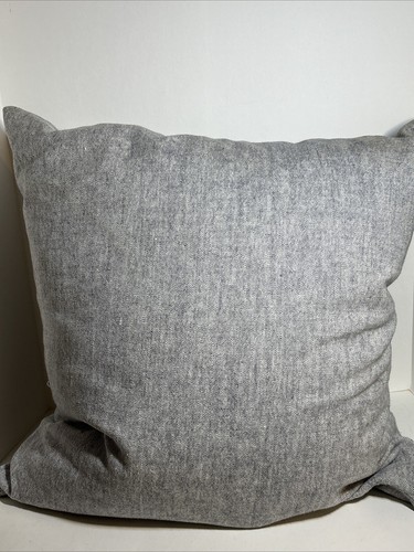 NEWPORT Pillow Made In USA Feathered Down Pillow Blue Gray 22 Inches Square - Picture 6 of 9