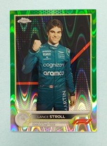2022 Topps Chrome F1 Lance Stroll Green Raywave Refractor #48 Card /99