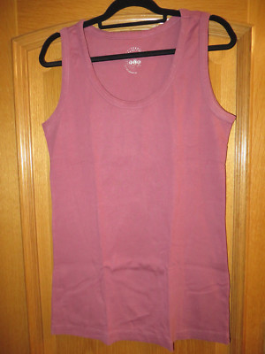 FLG Flashlights Damen Tanktop Gr.44/46 bordeaux reine Baumwolle !