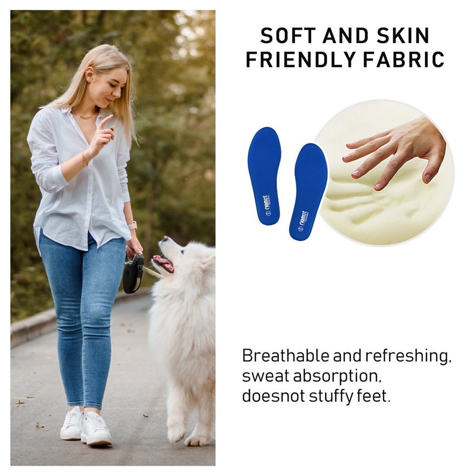 3 Paar Memory Foam Einlegesohlen - Super Weich & Anatomisch | Für Damen & Herren Größe 39-40