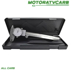 ALL-CARB 6" DIAL CALIPER CARBON STEEL SHOCKPROOF .001" OF ONE INCH