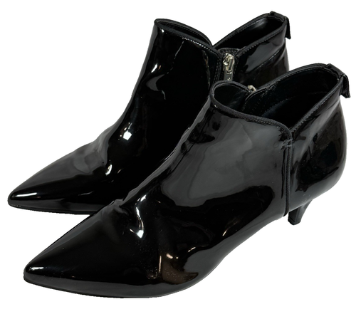 Circus by Sam Edelman Keri Black Patent Ankle Boots Booties Size 8
