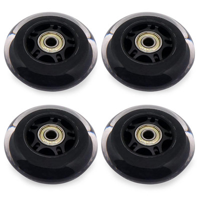Skate Wheels With Bearings 3 Inch Roller Blade 76mm Outdoor and Indoor Clear Wh