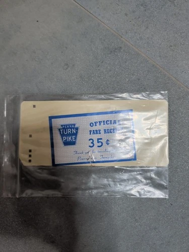 PA Turnpike Toll Ticket w/ documentation - 1950s