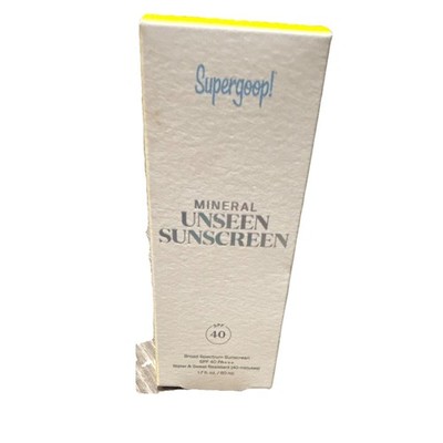 Supergoop! Unopened Mineral Sunscreen SPF 40 Broad Spectrum Face 1.7 fl oz