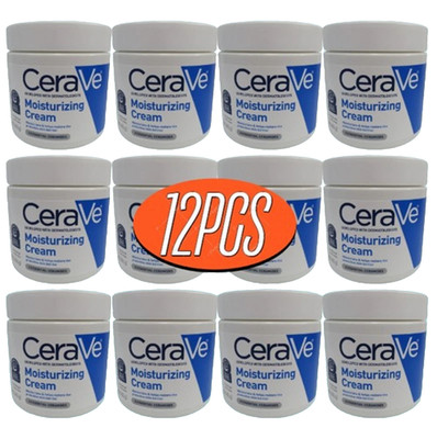 CERAVE MOISTURIZING CREAM FACE & BODY NORMAL TO DRY SKIN 16 OZ NWOB 12PC