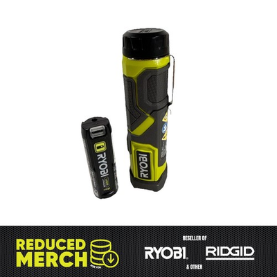 #ad RYOBI FVL51K 600 Lumens Compact LED Flashlight Kit Included Battery aa $41.98