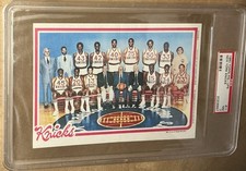 1980 topps pin ups #11 new york knicks PSA 7 NM