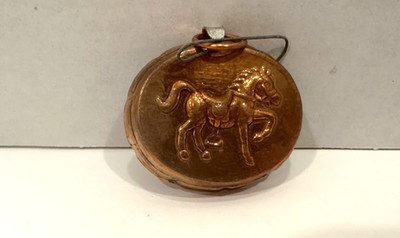 Vintage Birth Gramm Copper Mold (gelatin Chocolate) Horse Switzerland