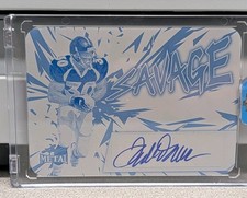 2024 Leaf Metal Cyan Printing Plate 1/1 Terrell Davis