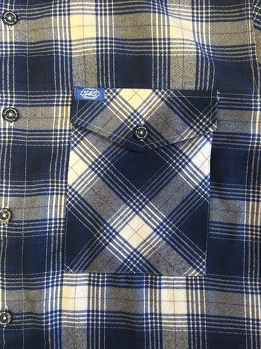 Dixxon Flannel Company S&S Performance Flannel Shirt Mens Size 2X Blue Black - Picture 3 of 6
