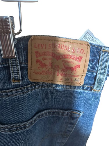 Vintage Levis Jeans 38x32 Mens 550 Tapered Leg Relaxed Fit Red Tab Dad Y2k 90s - Picture 3 of 5
