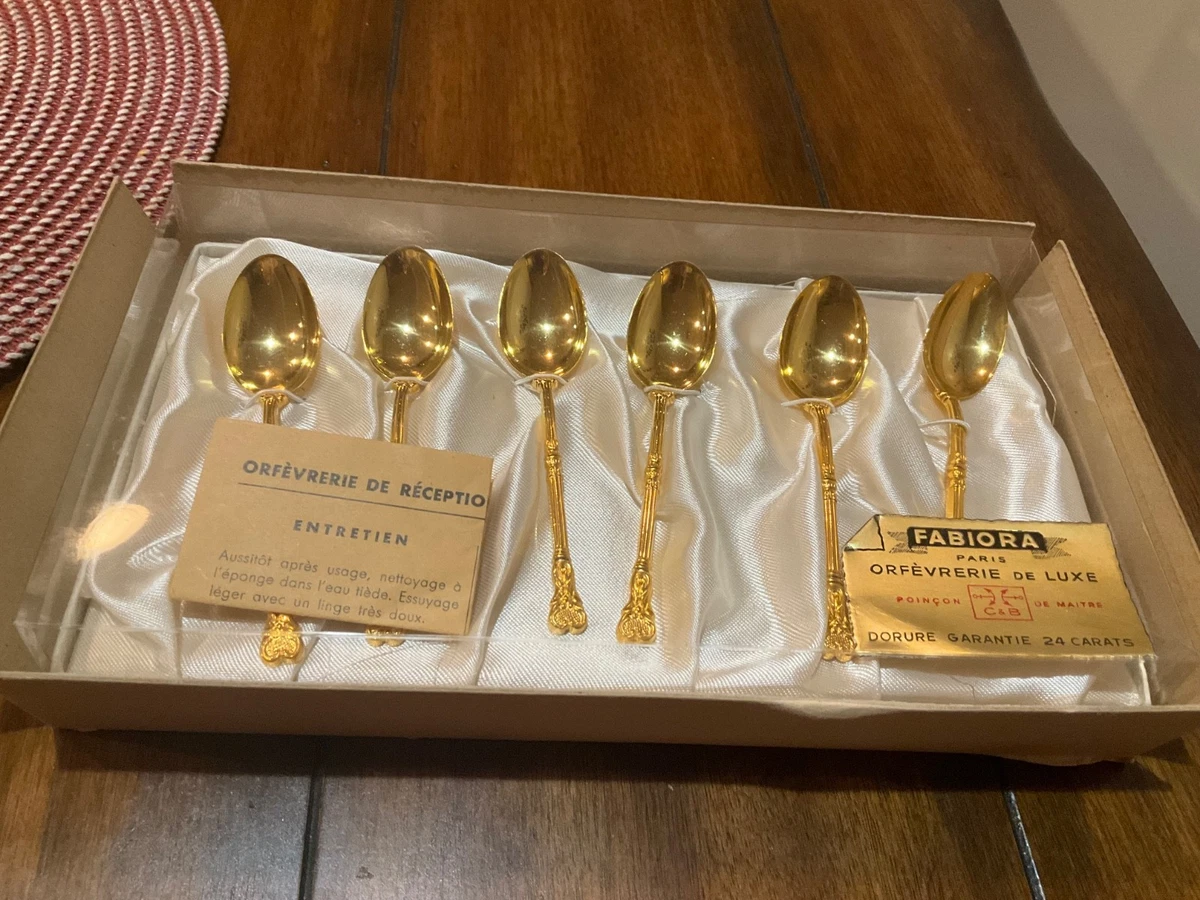Gold Demitasse Spoons In Collectible Flatware & Silverware for