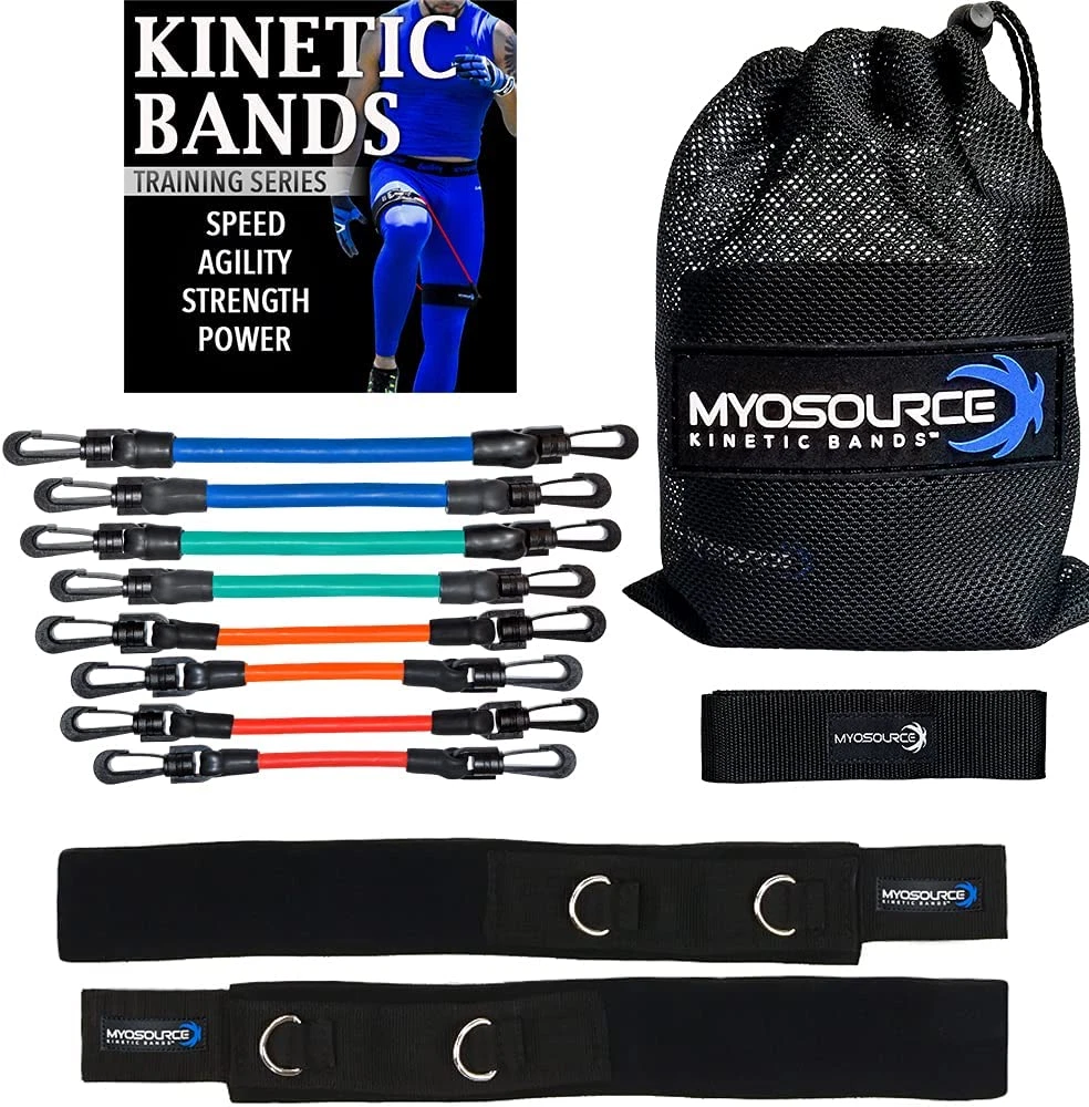 Kinetic Bands - Leg Speed Resistance Bands with 4 Levels for Fitness Training