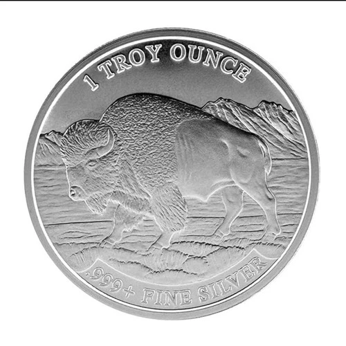 First Mint 1 Troy Ounce .999+ Fine Silver Buffalo Round