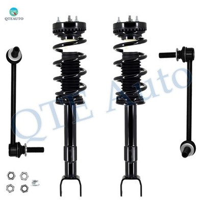Set 4 Front Sway Bar Link-Quick Strut-Coil Spring For 2012-2022 Dodge Challenger