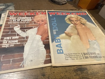 Ian (James Bond) Fleming Thrilling Cities Weekend magazine Dec 1963 Both Issues