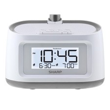 Projection Dual Alarm Clock with 8 Soothing Sleep Sounds, Easy