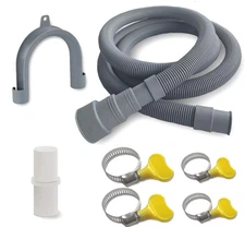 6.5ft Washing Machine Drain Hose Extension Kit - Universal for Washer, Gray